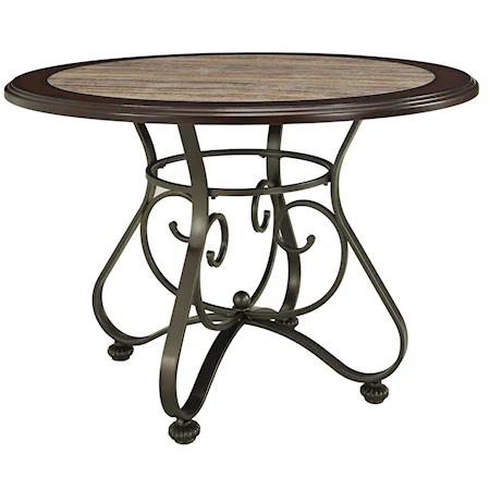 Whitman Dining Table with Faux Marble Top